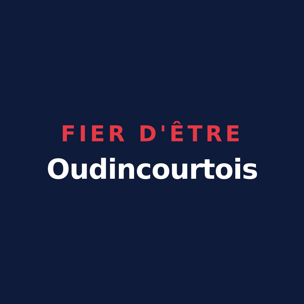 T-shirt « Fier d'être Oudincourtois » — design pour Oudincourt