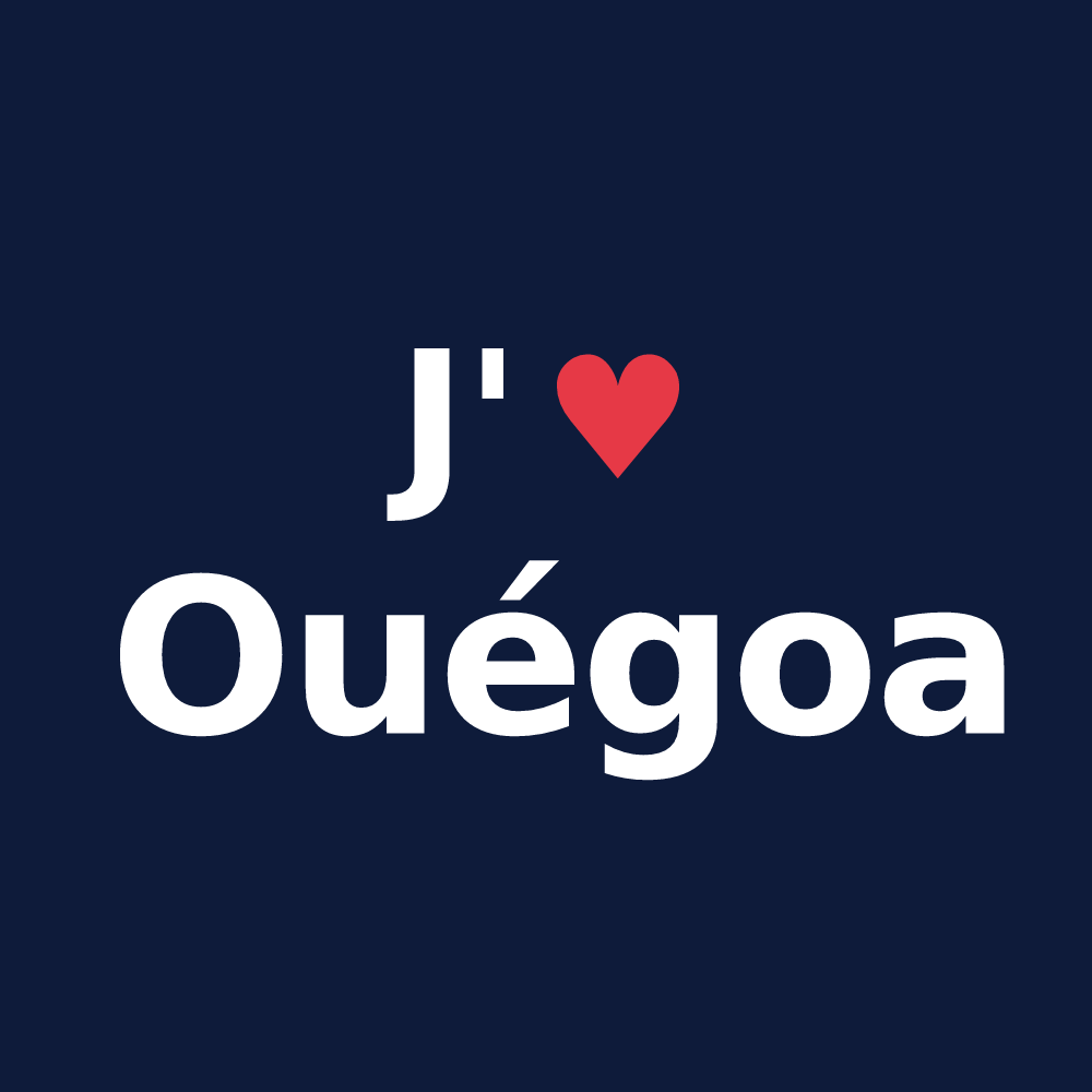 T-shirt personnalisé Ouégoa — design J'aime Ouégoa