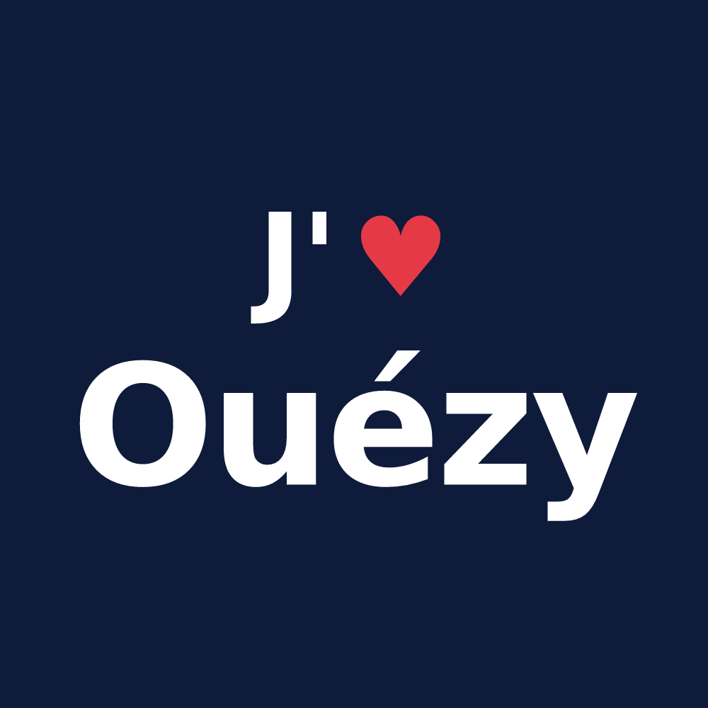 T-shirt personnalisé Ouézy — design J'aime Ouézy