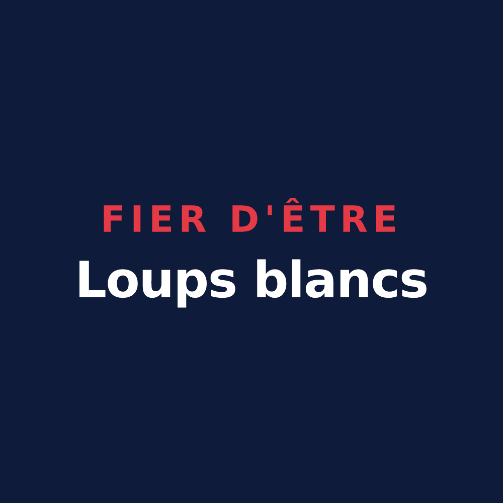 T-shirt « Fier d'être Loups blancs » — design pour Ouhans