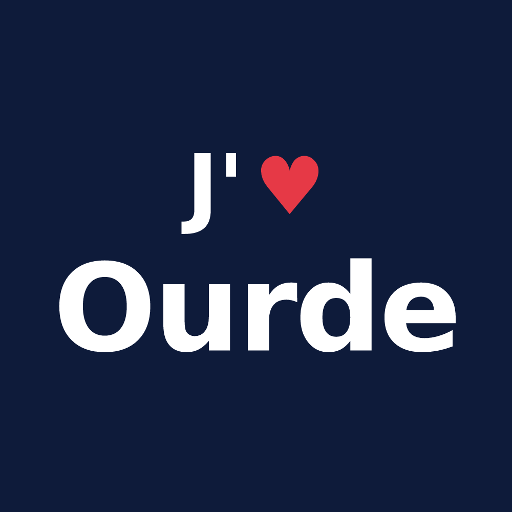 T-shirt personnalisé Ourde — design J'aime Ourde