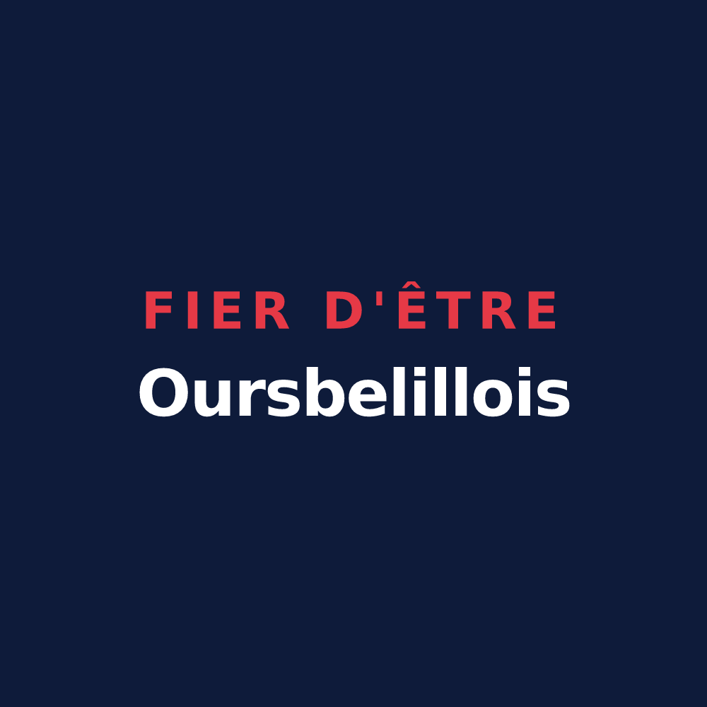 T-shirt « Fier d'être Oursbelillois » — design pour Oursbelille