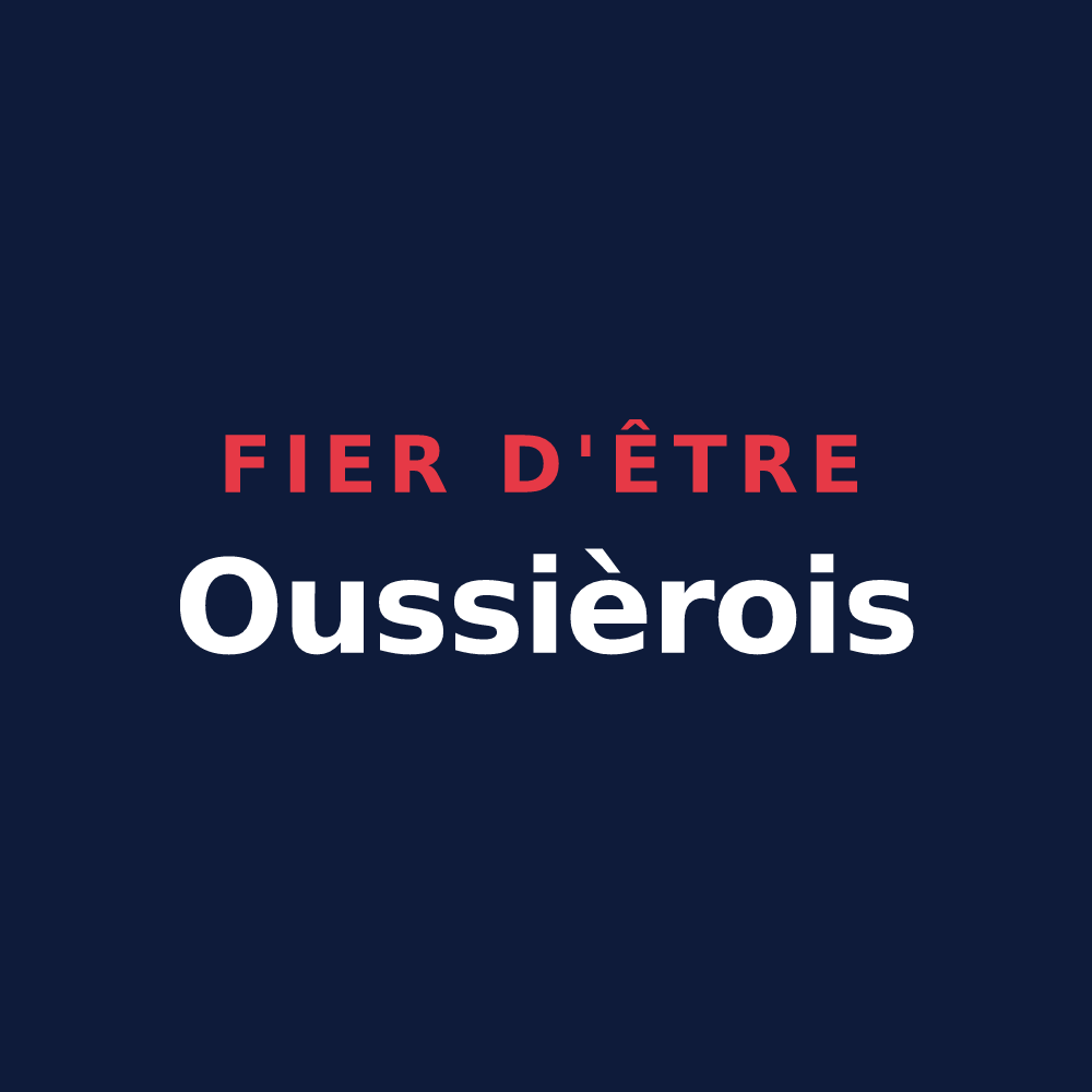 T-shirt « Fier d'être Oussièrois » — design pour Oussières