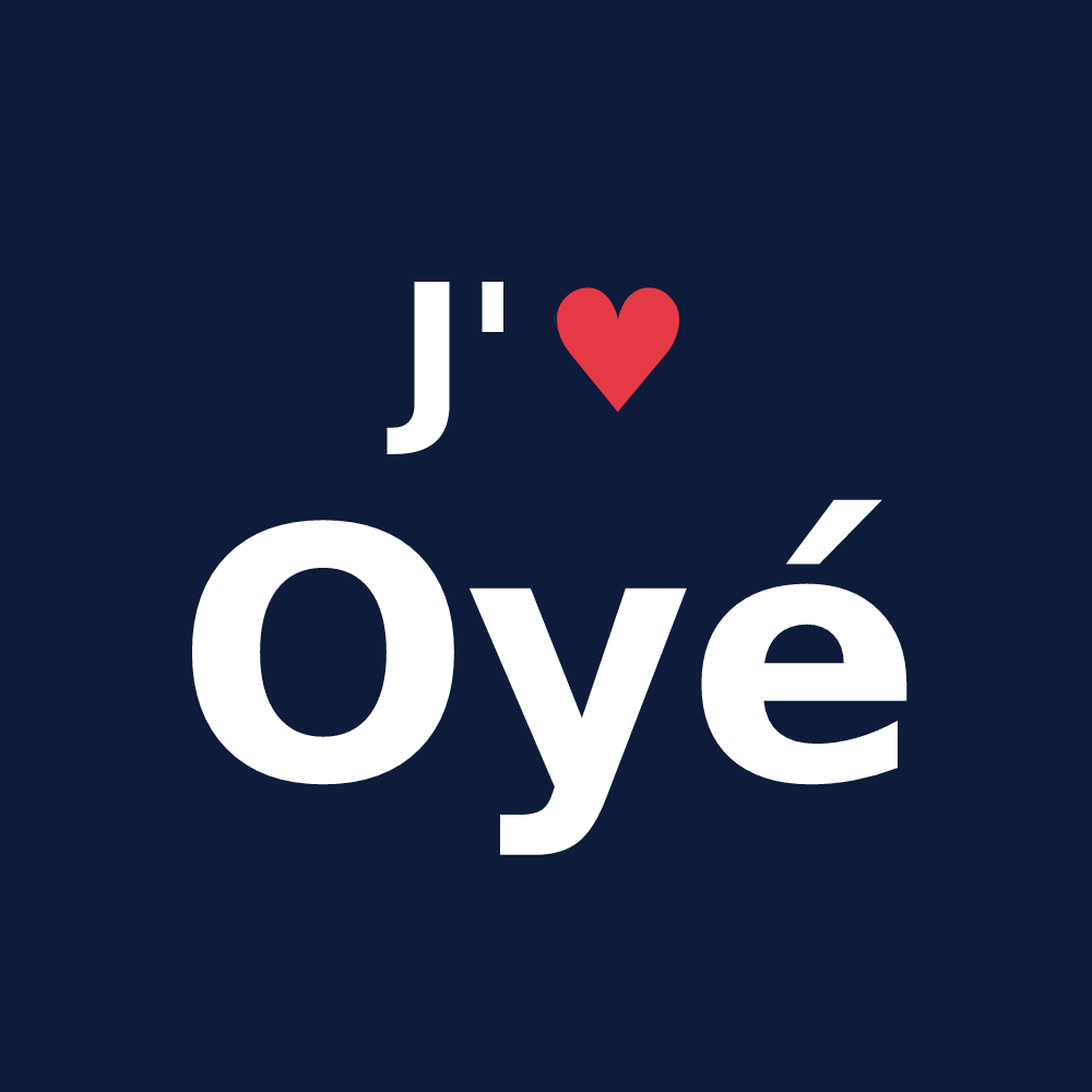 T-shirt personnalisé Oyé — design J'aime Oyé