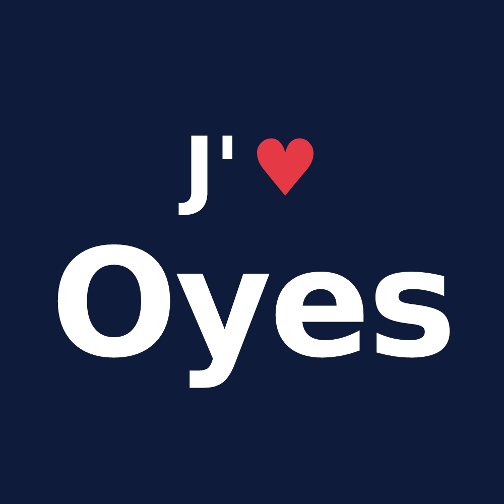 T-shirt personnalisé Oyes — design J'aime Oyes