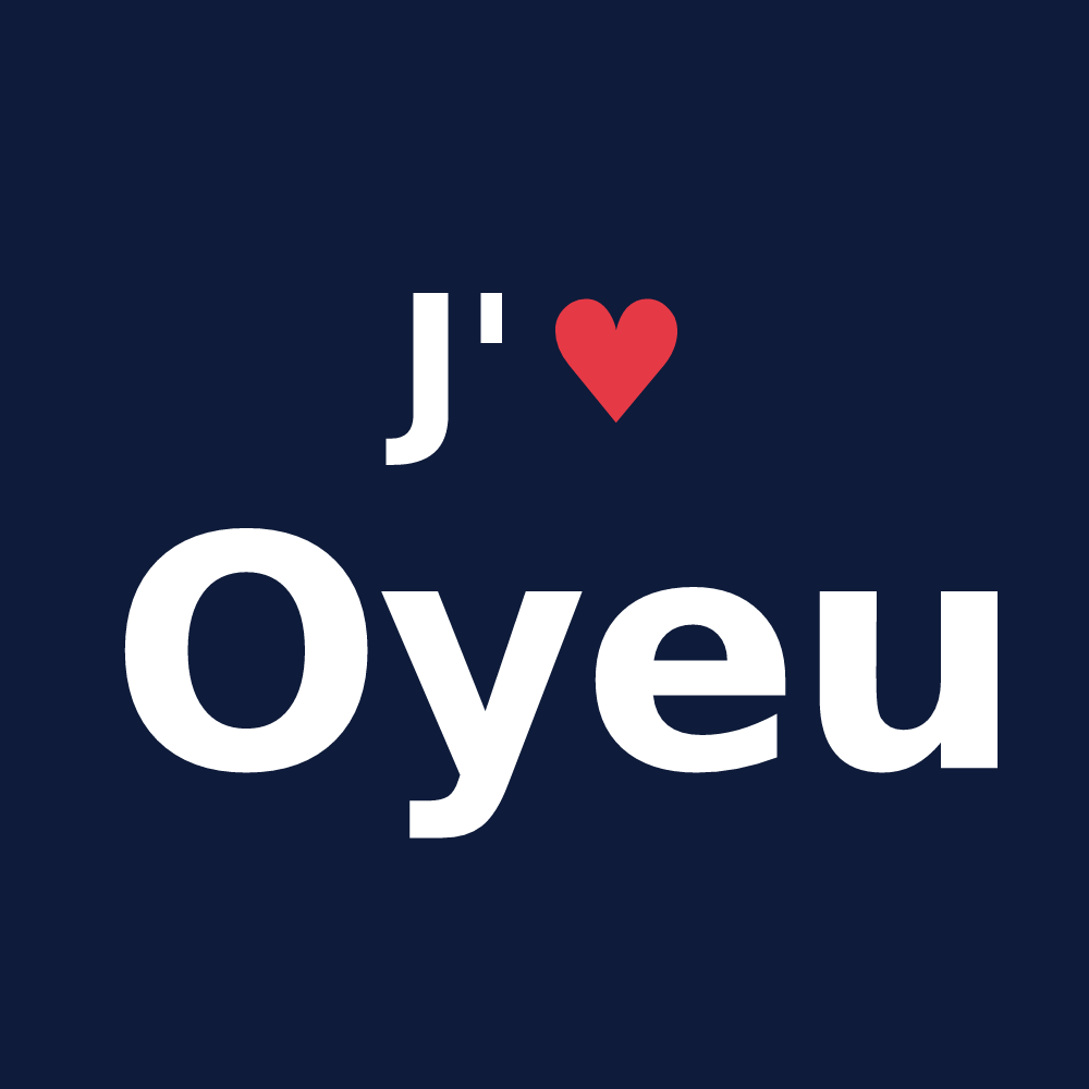 T-shirt personnalisé Oyeu — design J'aime Oyeu
