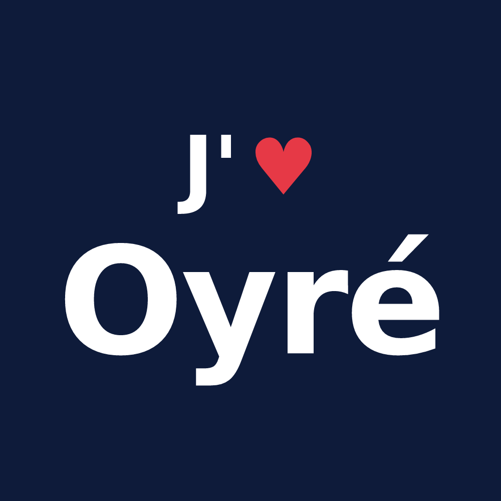 T-shirt personnalisé Oyré — design J'aime Oyré