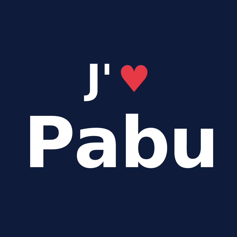 T-shirt personnalisé Pabu — design J'aime Pabu