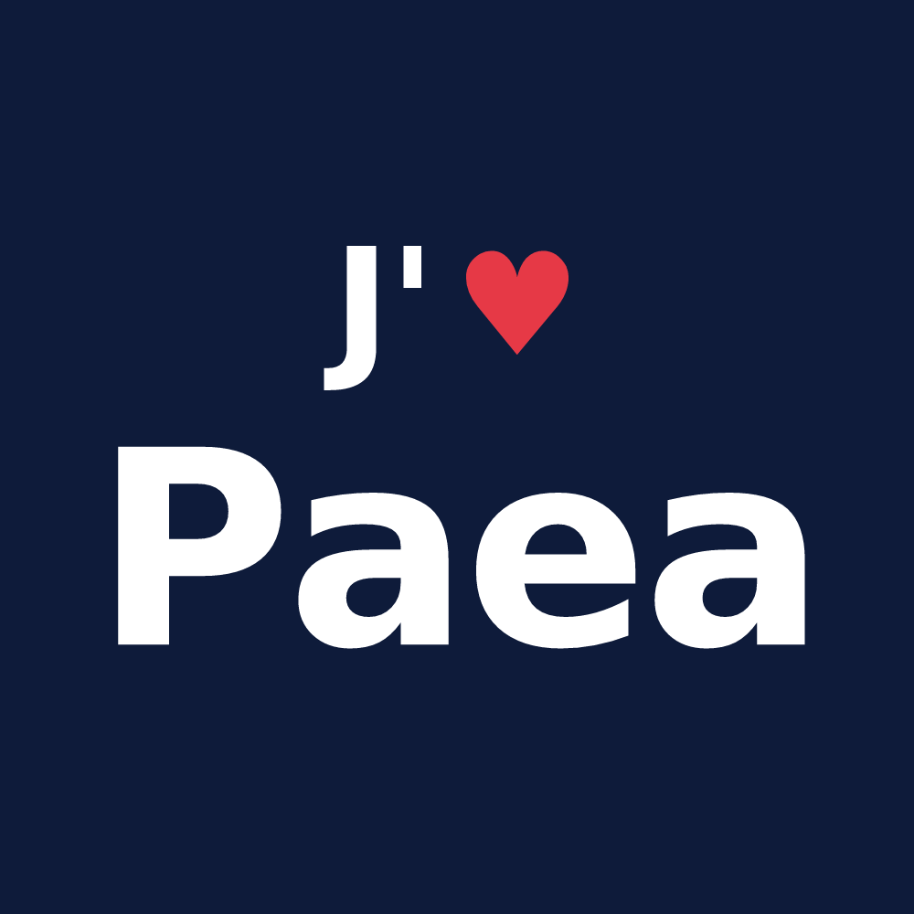 T-shirt personnalisé Paea — design J'aime Paea