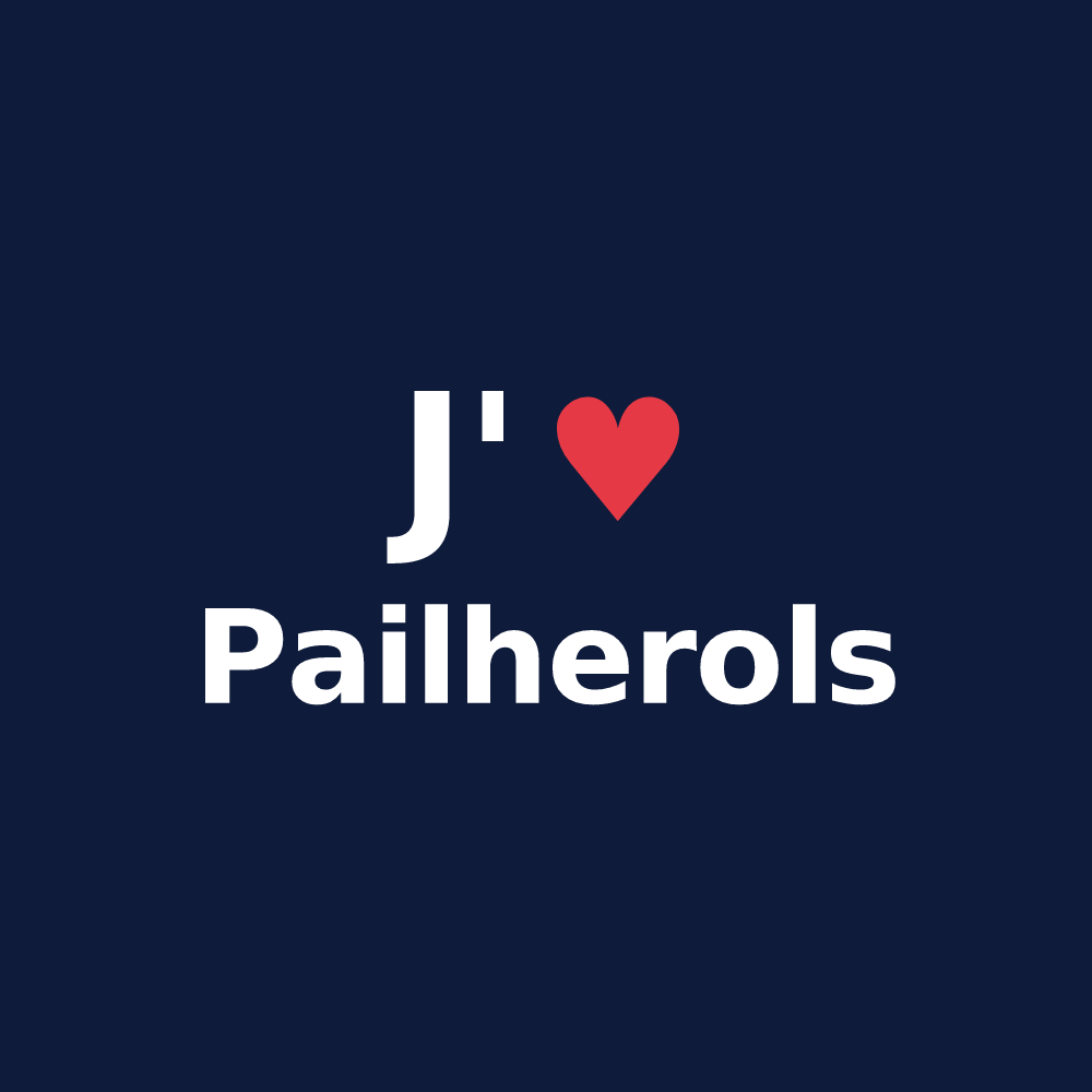 T-shirt personnalisé Pailherols — design J'aime Pailherols