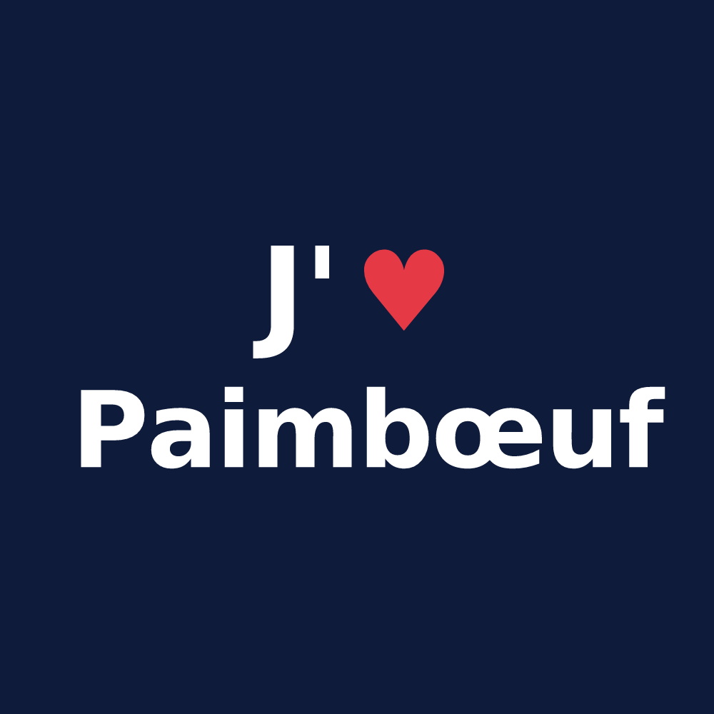 T-shirt personnalisé Paimbœuf — design J'aime Paimbœuf