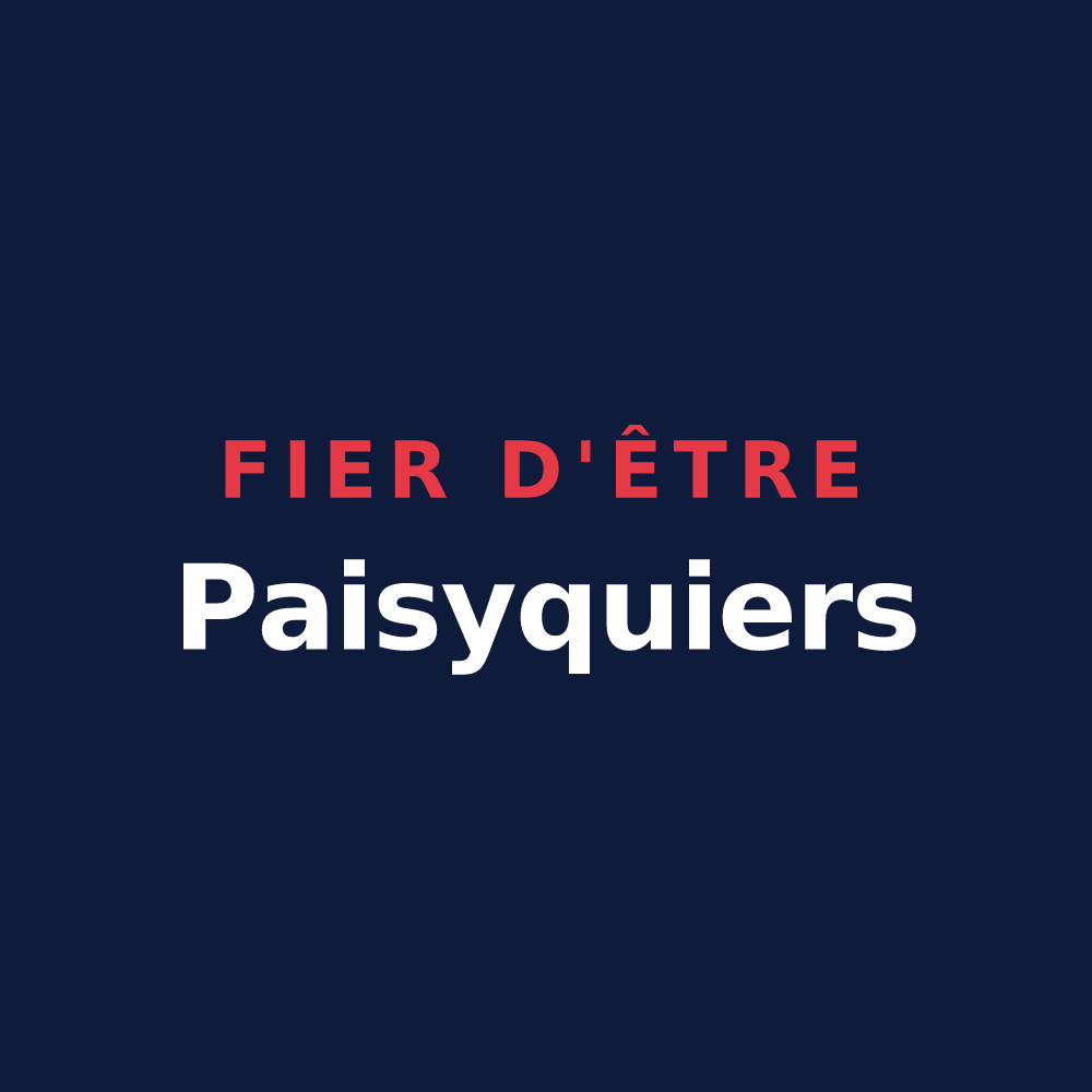 T-shirt « Fier d'être Paisyquiers » — design pour Paisy-Cosdon