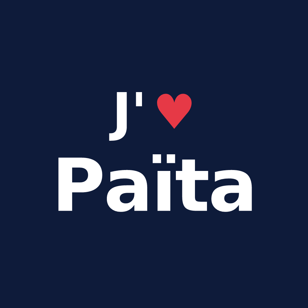 T-shirt personnalisé Païta — design J'aime Païta