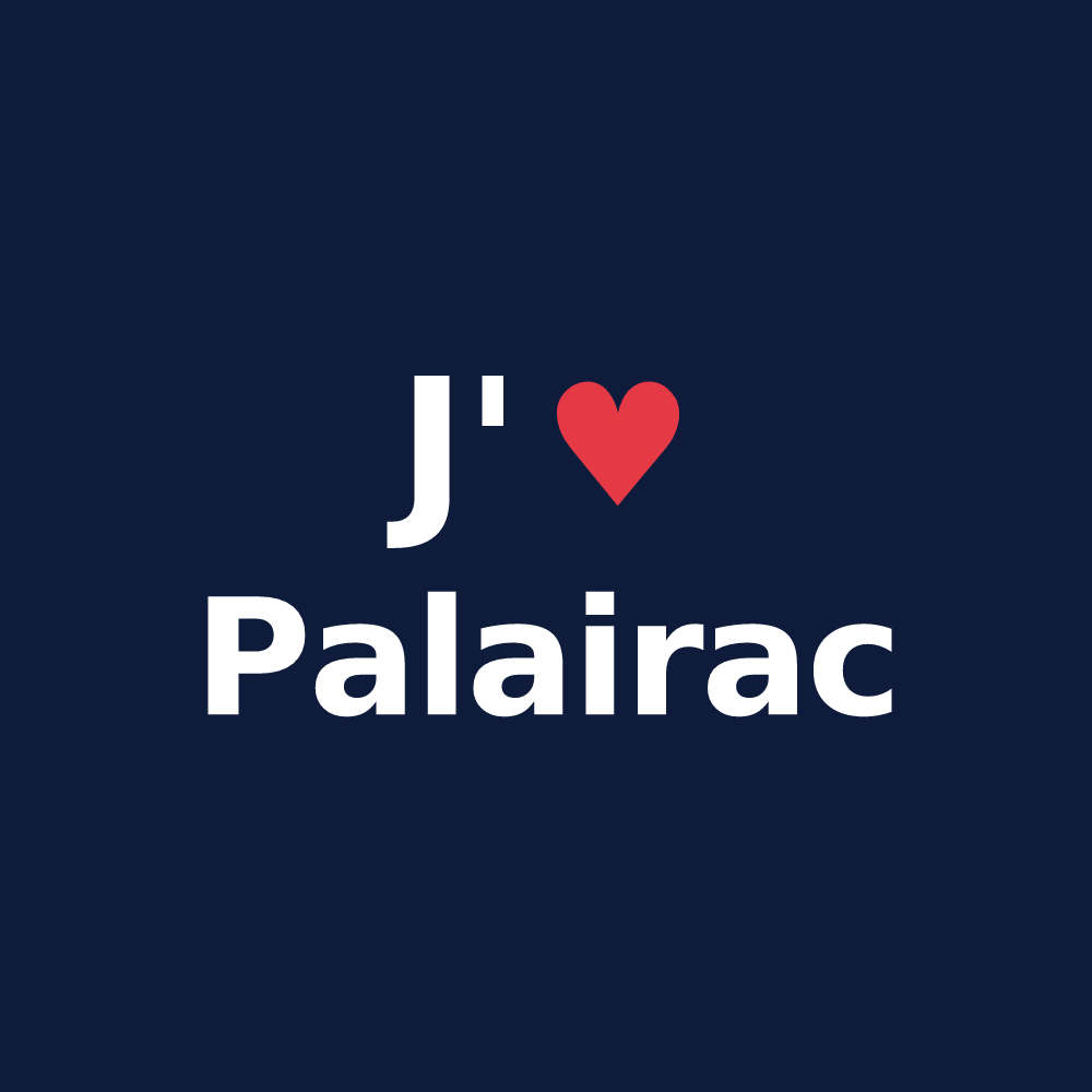 T-shirt personnalisé Palairac — design J'aime Palairac