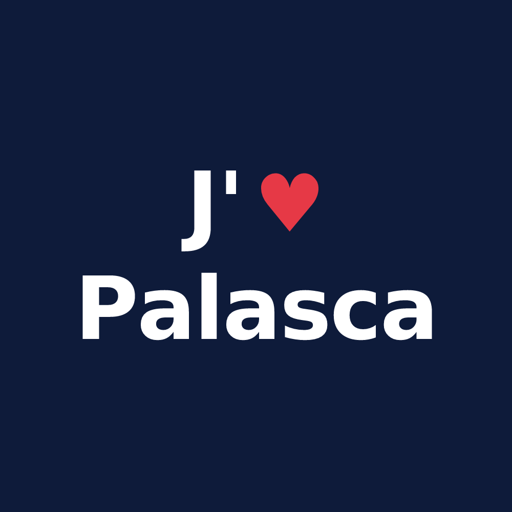 T-shirt personnalisé Palasca — design J'aime Palasca