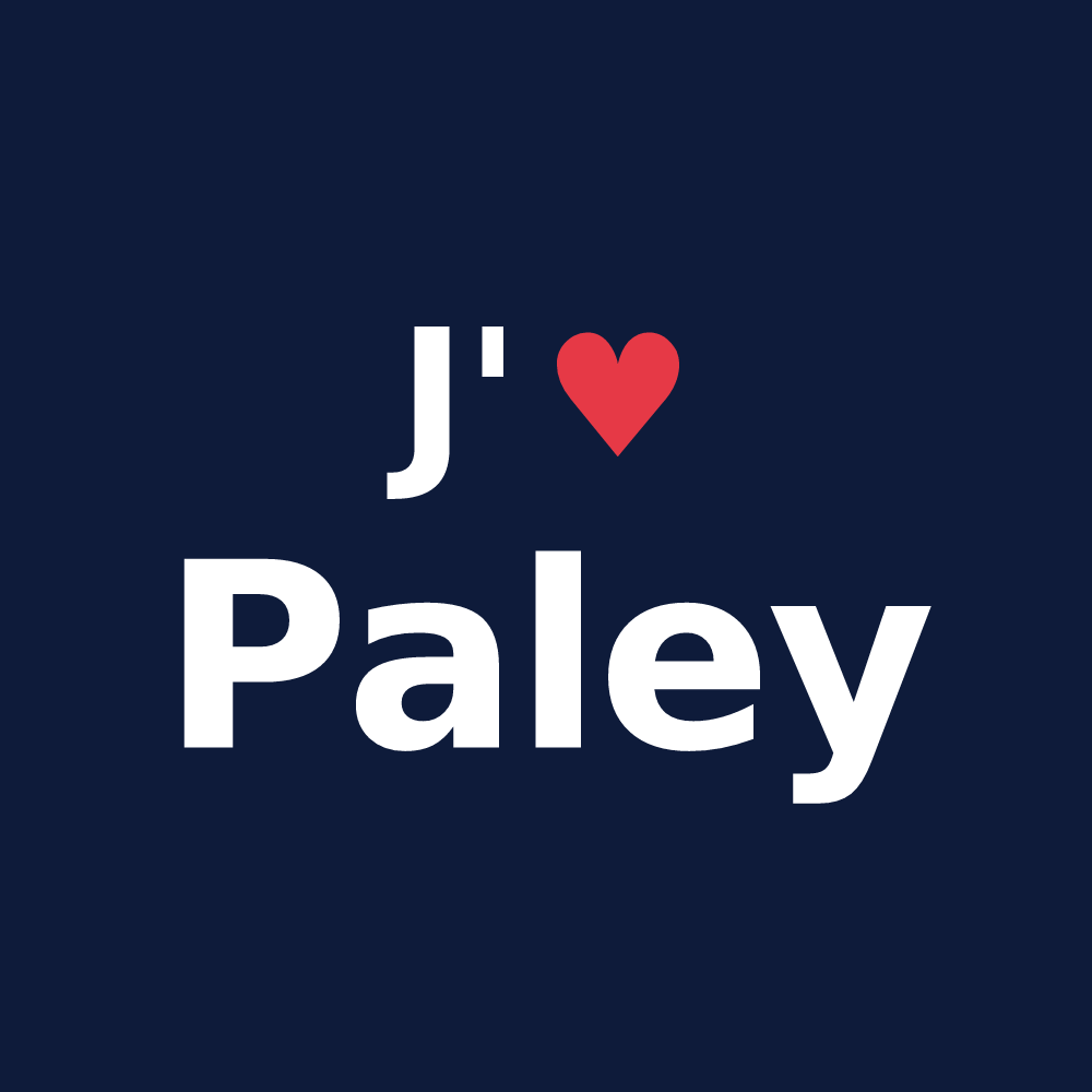 T-shirt personnalisé Paley — design J'aime Paley