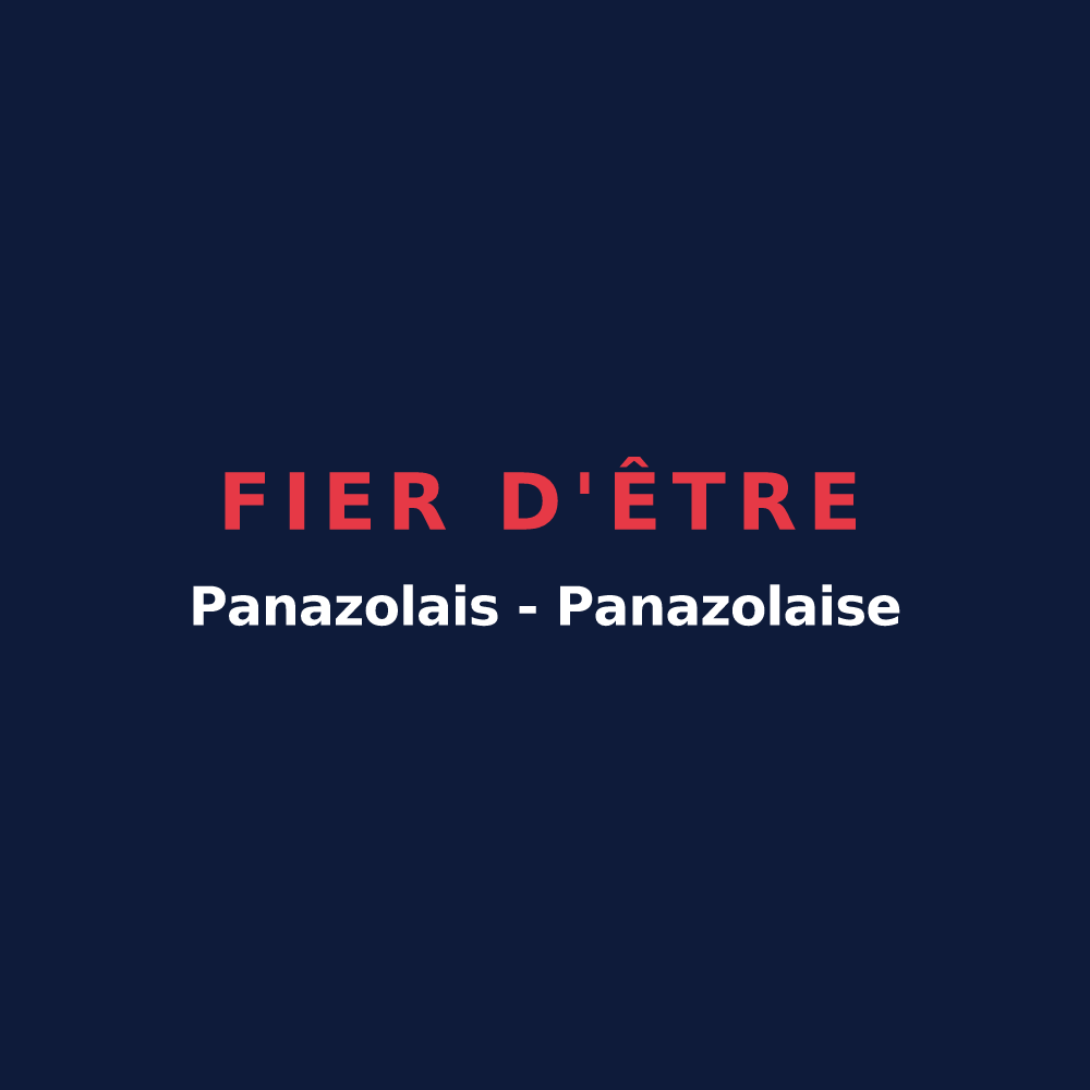 T-shirt « Fier d'être Panazolais - Panazolaise » — design pour Panazol
