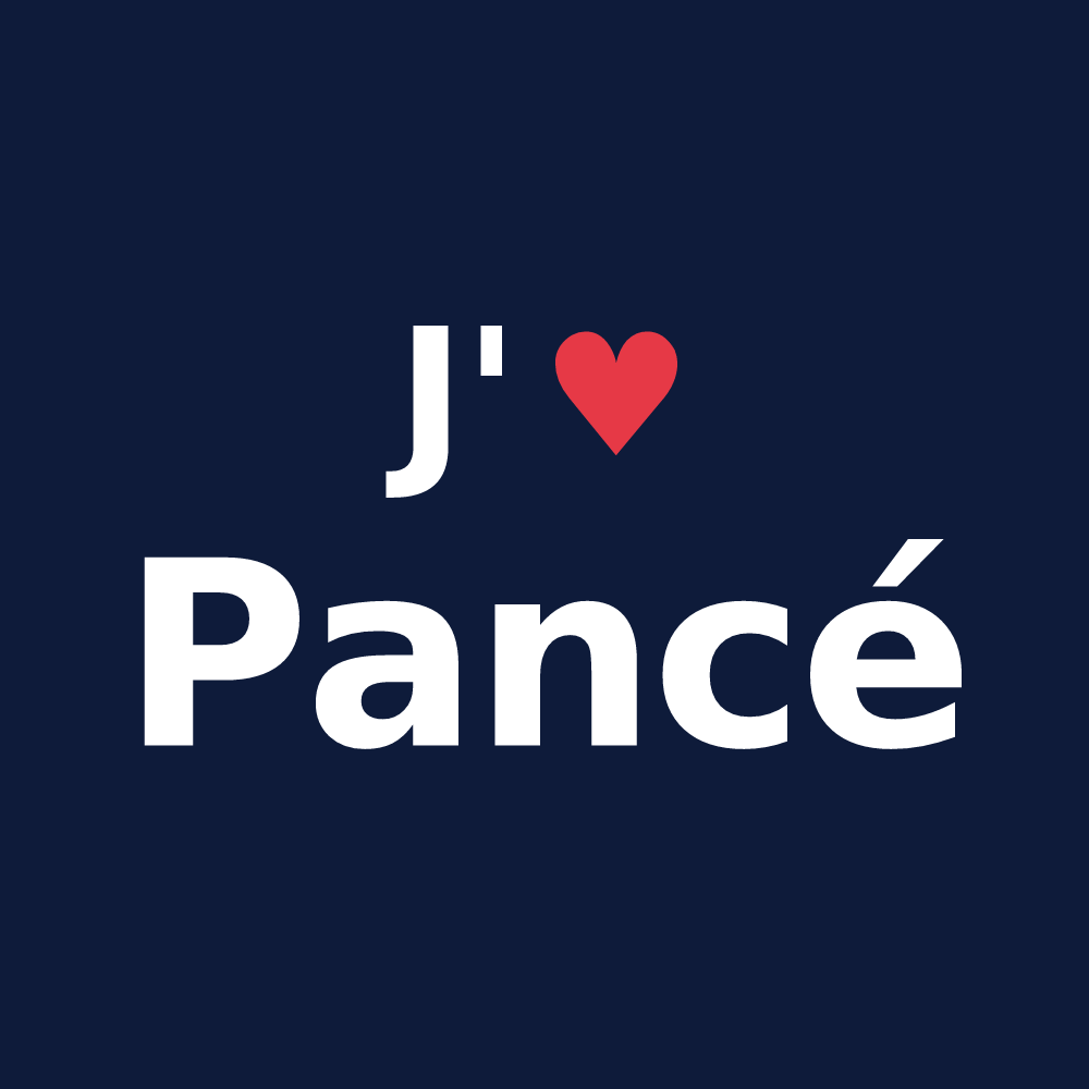 T-shirt personnalisé Pancé — design J'aime Pancé