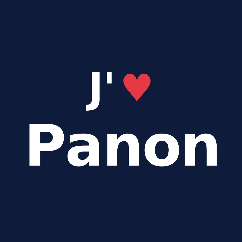 T-shirt personnalisé Panon — design J'aime Panon