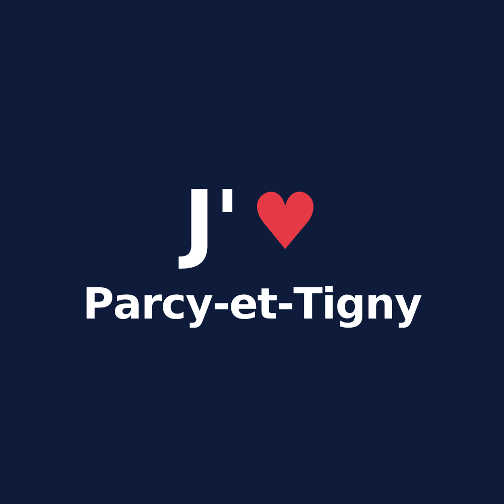 T-shirt personnalisé Parcy-et-Tigny — design J'aime Parcy-et-Tigny