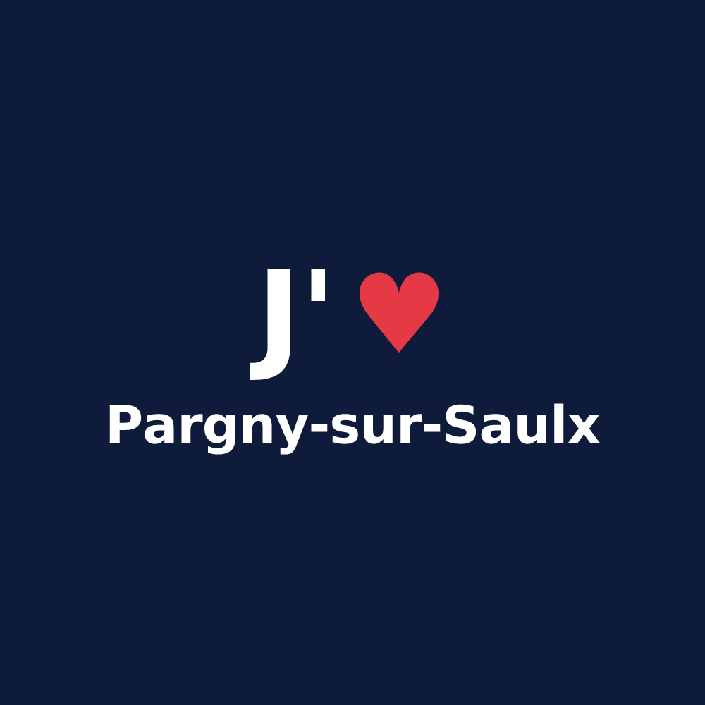 T-shirt personnalisé Pargny-sur-Saulx — design J'aime Pargny-sur-Saulx