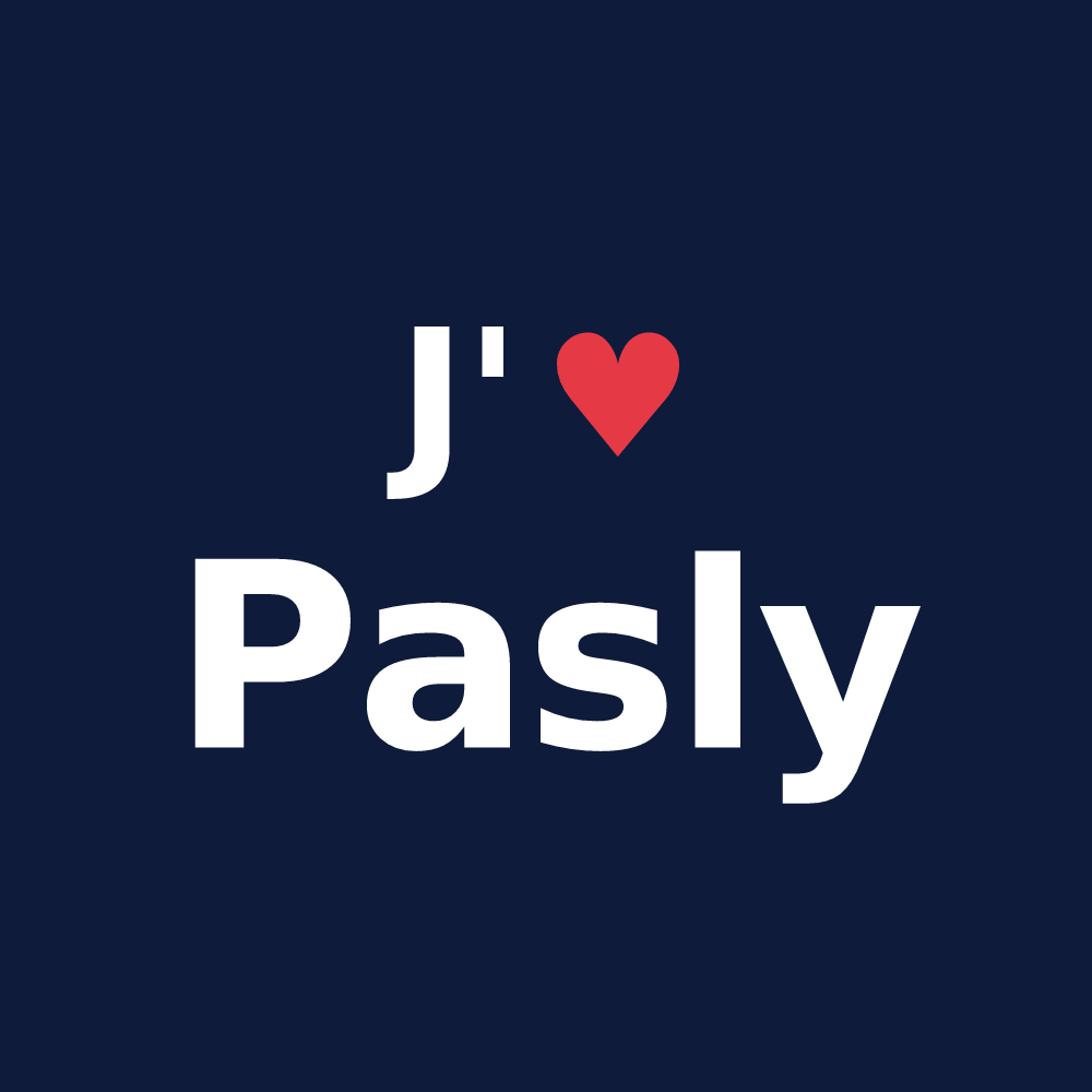 T-shirt personnalisé Pasly — design J'aime Pasly