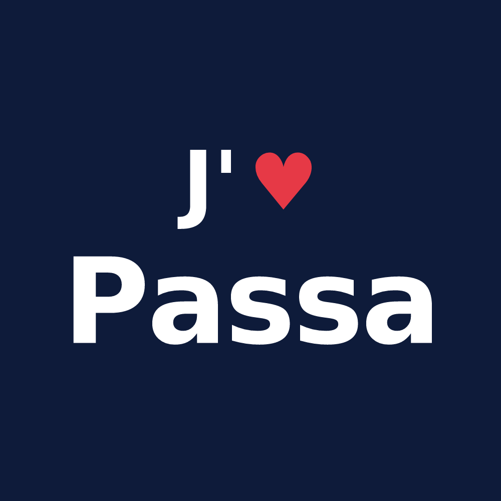 T-shirt personnalisé Passa — design J'aime Passa
