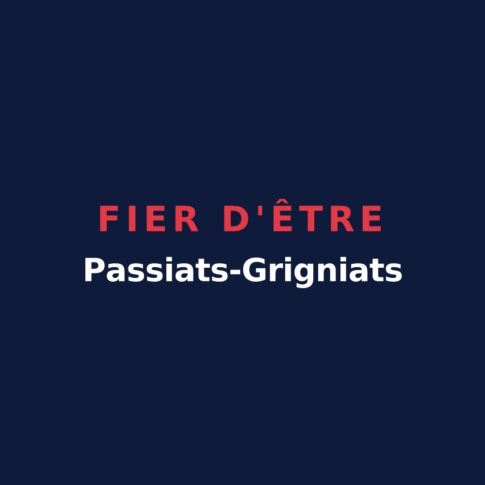 T-shirt « Fier d'être Passiats-Grigniats » — design pour Passy-Grigny