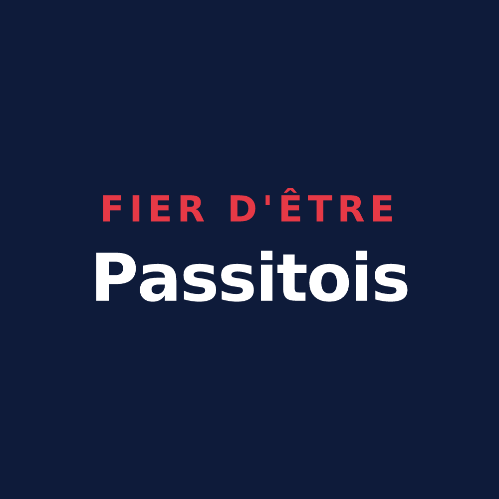 T-shirt « Fier d'être Passitois » — design pour Passy-sur-Seine