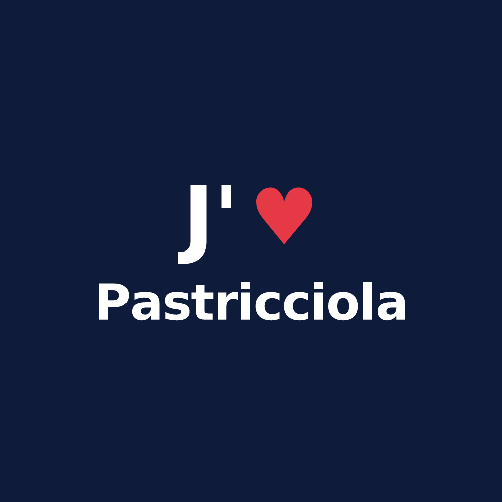 T-shirt personnalisé Pastricciola — design J'aime Pastricciola