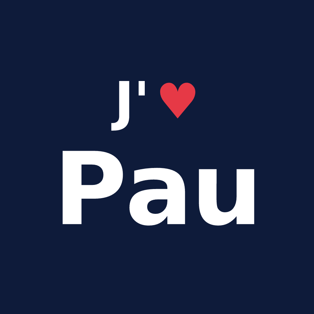 T-shirt personnalisé Pau — design J'aime Pau