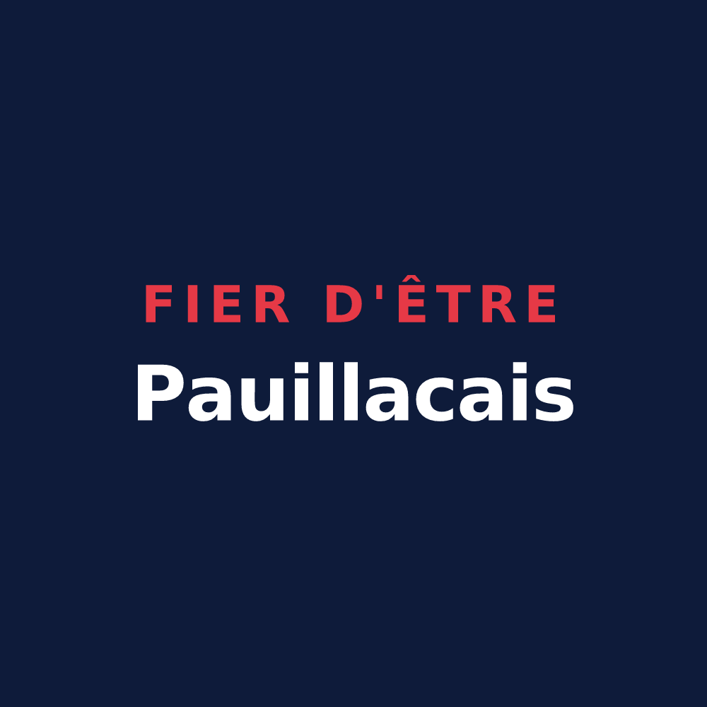 T-shirt « Fier d'être Pauillacais » — design pour Pauillac