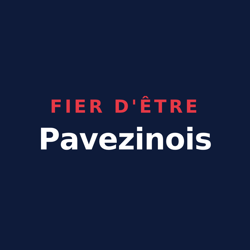 T-shirt « Fier d'être Pavezinois » — design pour Pavezin