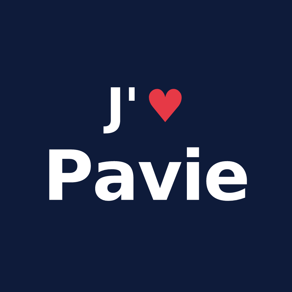T-shirt personnalisé Pavie — design J'aime Pavie