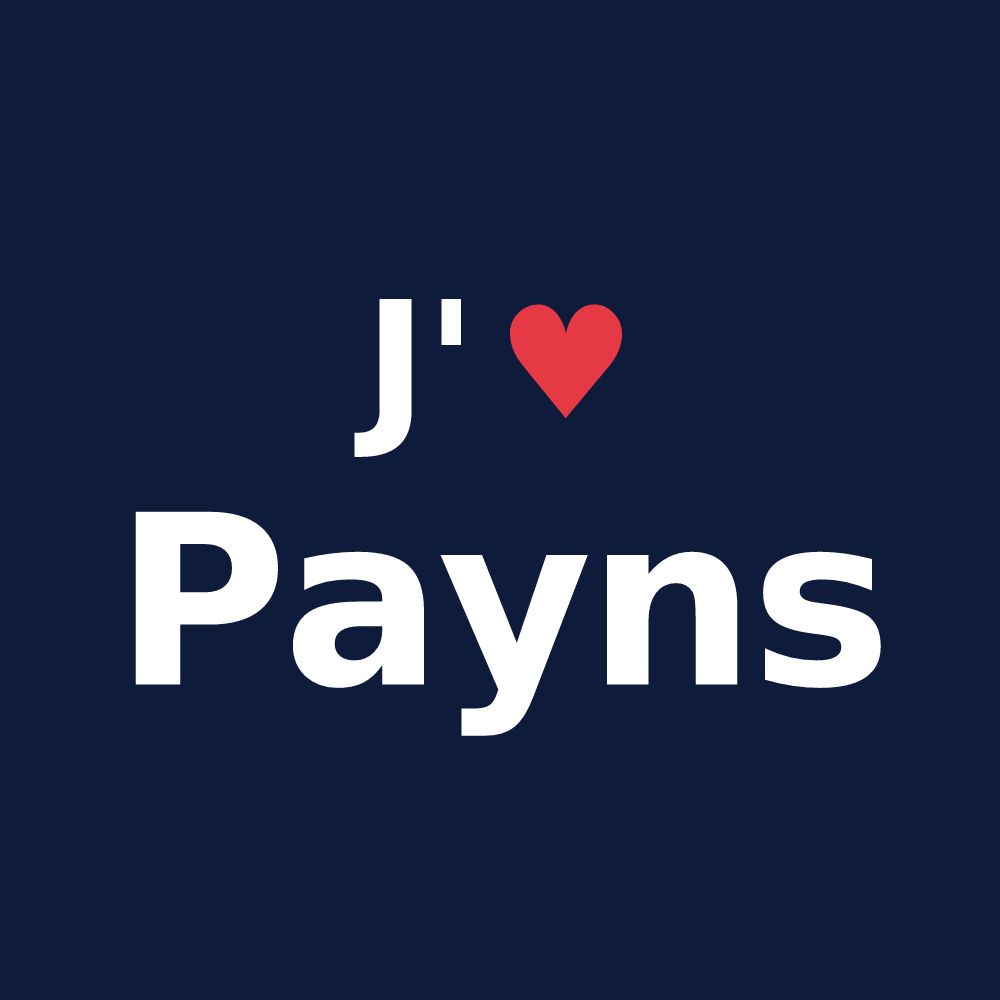 T-shirt personnalisé Payns — design J'aime Payns