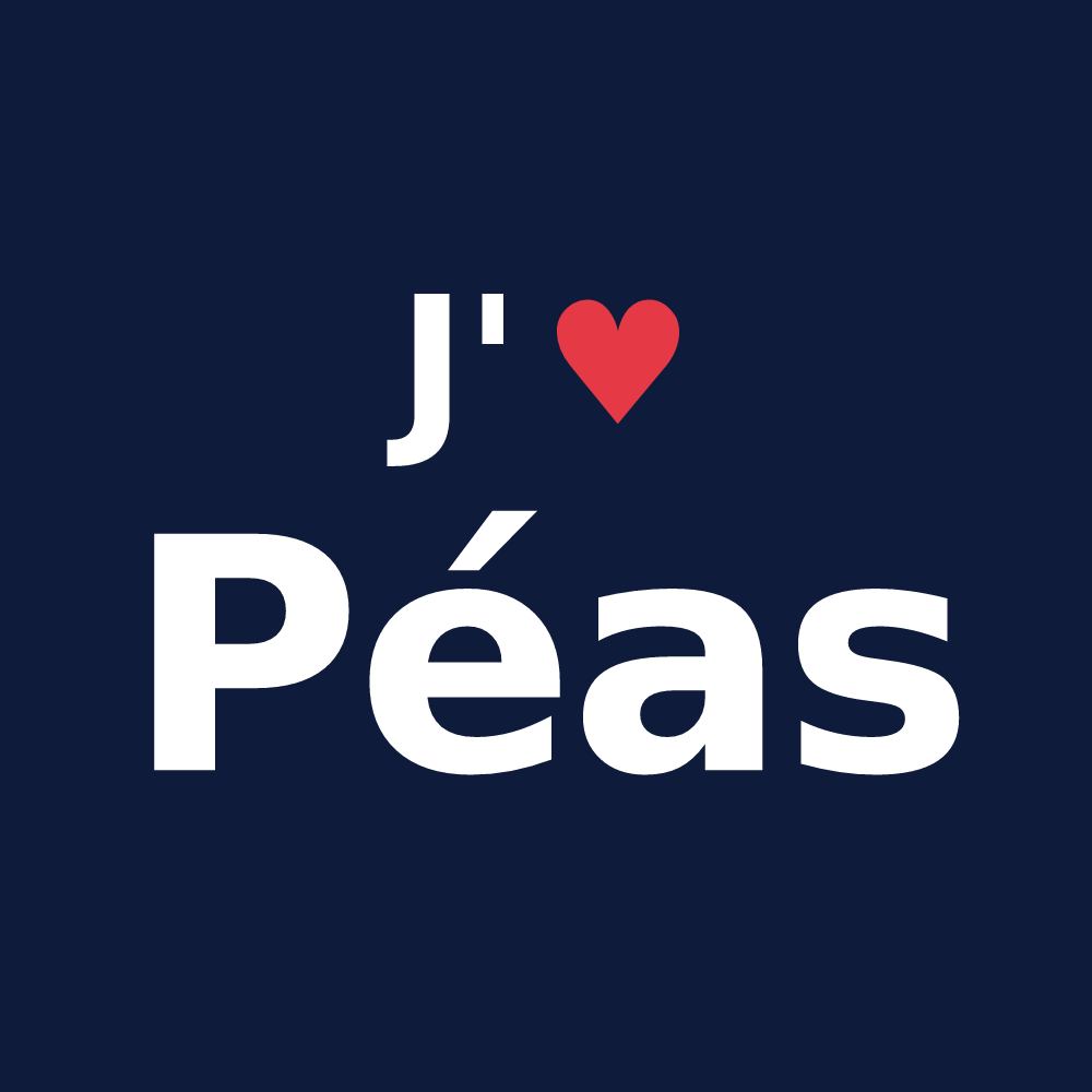 T-shirt personnalisé Péas — design J'aime Péas