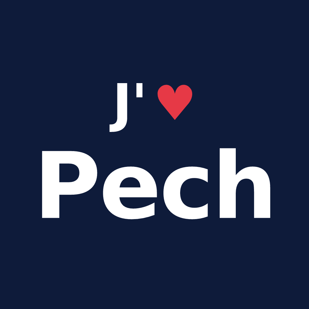T-shirt personnalisé Pech — design J'aime Pech