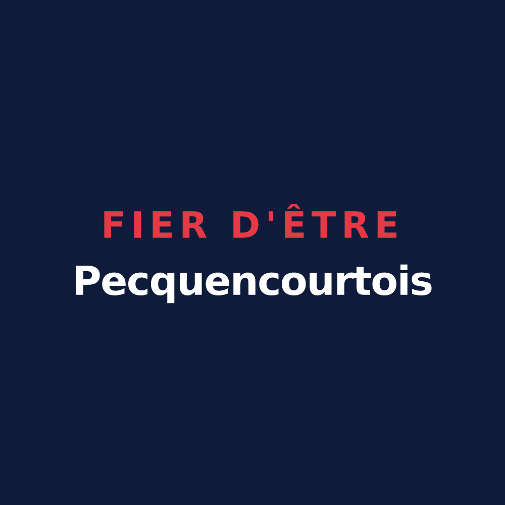 T-shirt « Fier d'être Pecquencourtois » — design pour Pecquencourt