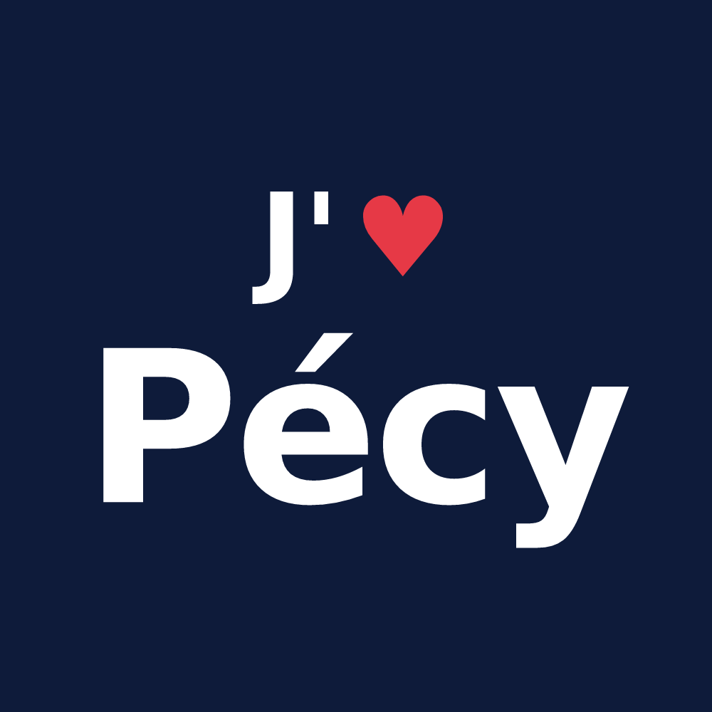 T-shirt personnalisé Pécy — design J'aime Pécy