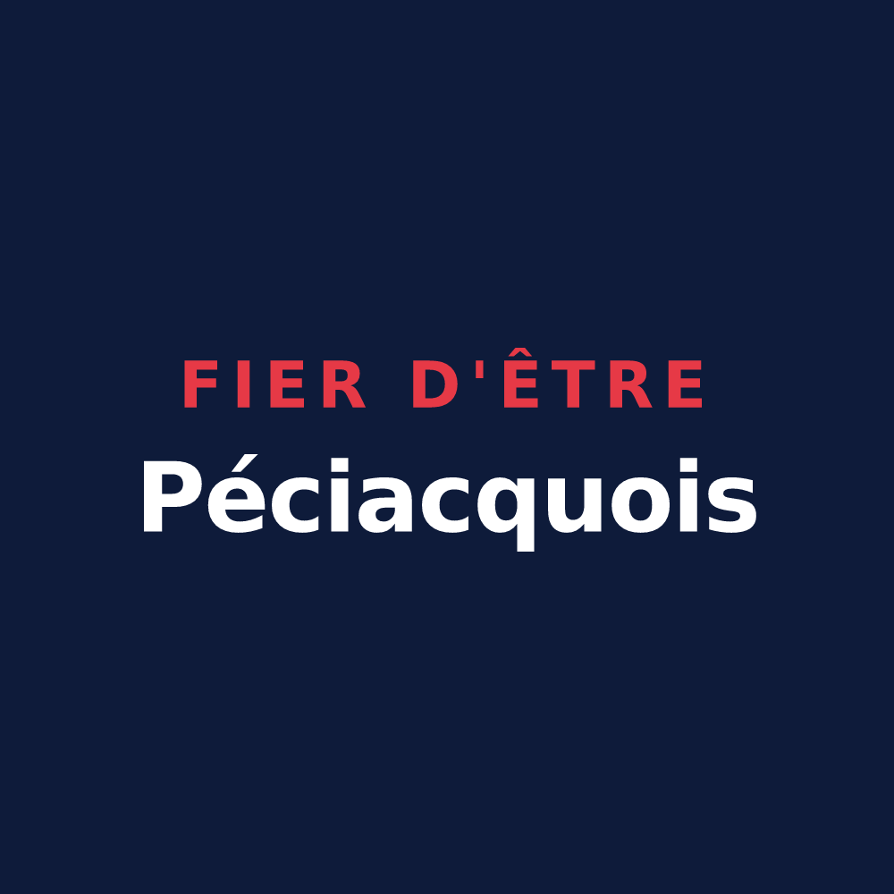 T-shirt « Fier d'être Péciacquois » — design pour Pécy