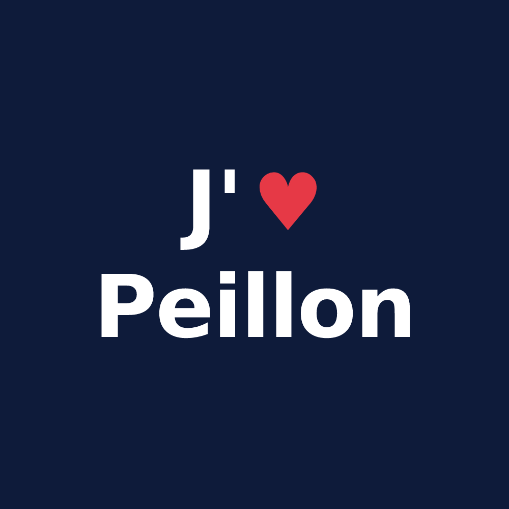 T-shirt personnalisé Peillon — design J'aime Peillon