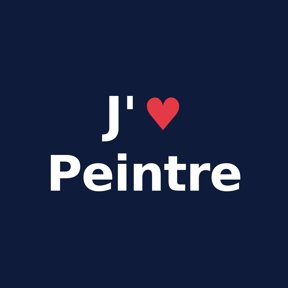 T-shirt personnalisé Peintre — design J'aime Peintre