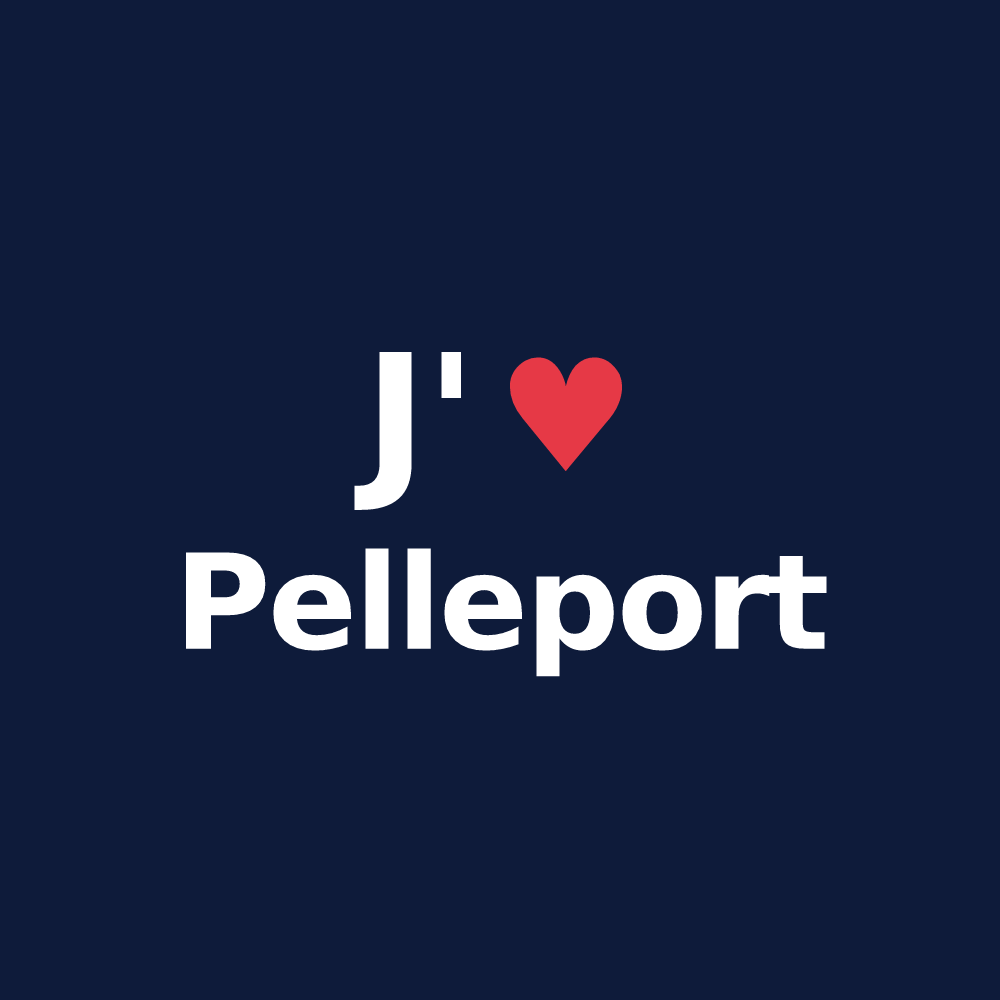 T-shirt personnalisé Pelleport — design J'aime Pelleport