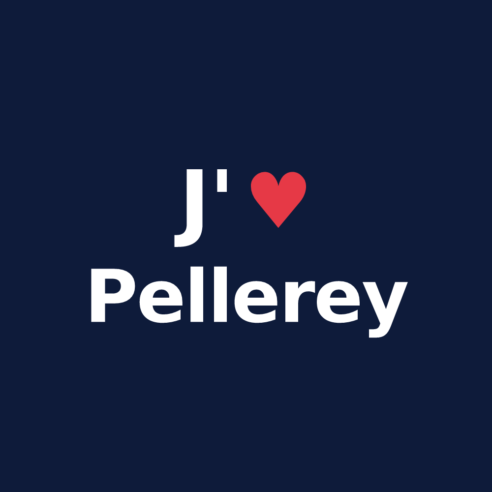 T-shirt personnalisé Pellerey — design J'aime Pellerey