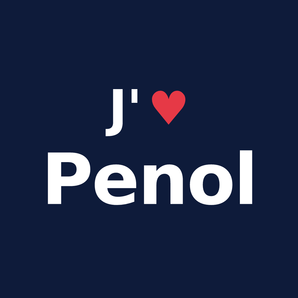 T-shirt personnalisé Penol — design J'aime Penol