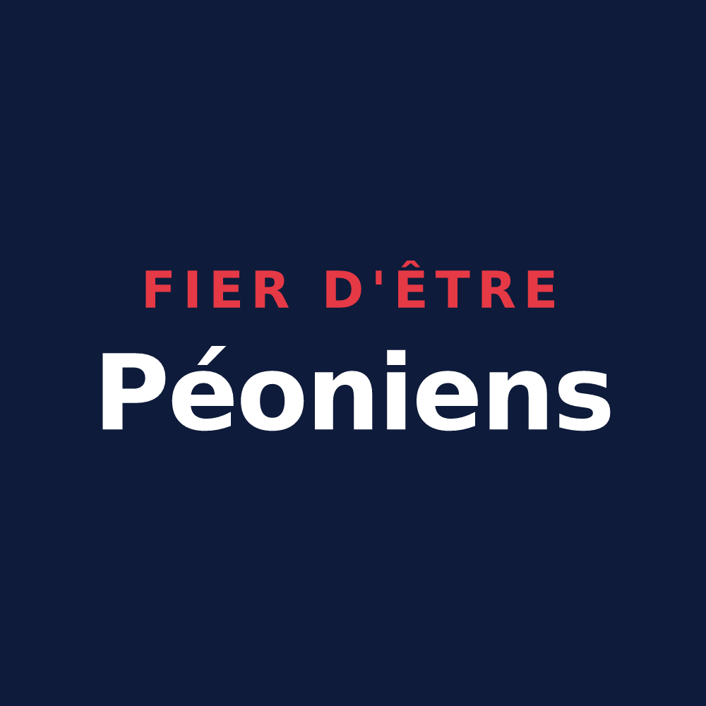 T-shirt « Fier d'être Péoniens » — design pour Péone