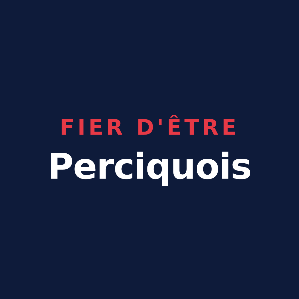 T-shirt « Fier d'être Perciquois » — design pour Percey