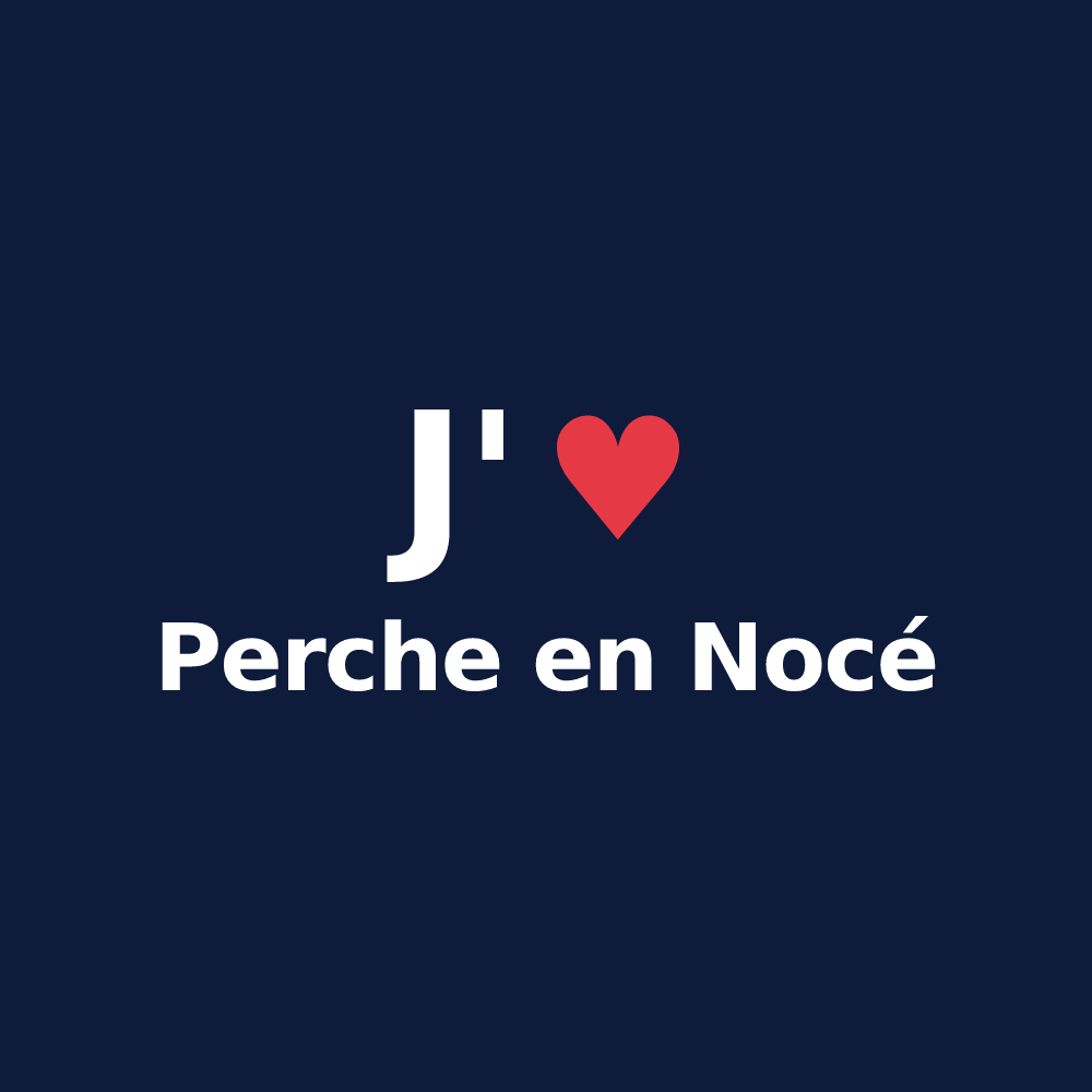 T-shirt personnalisé Perche en Nocé — design J'aime Perche en Nocé