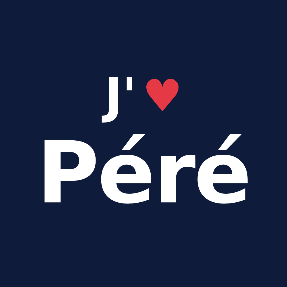 T-shirt personnalisé Péré — design J'aime Péré