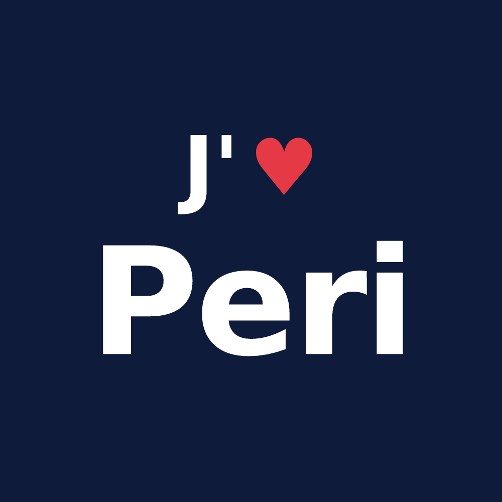 T-shirt personnalisé Peri — design J'aime Peri